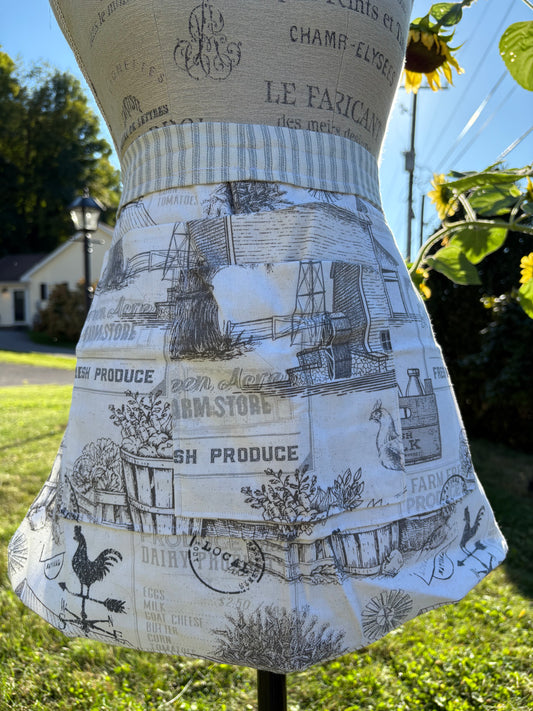 Fresh Farm Produce Half Apron