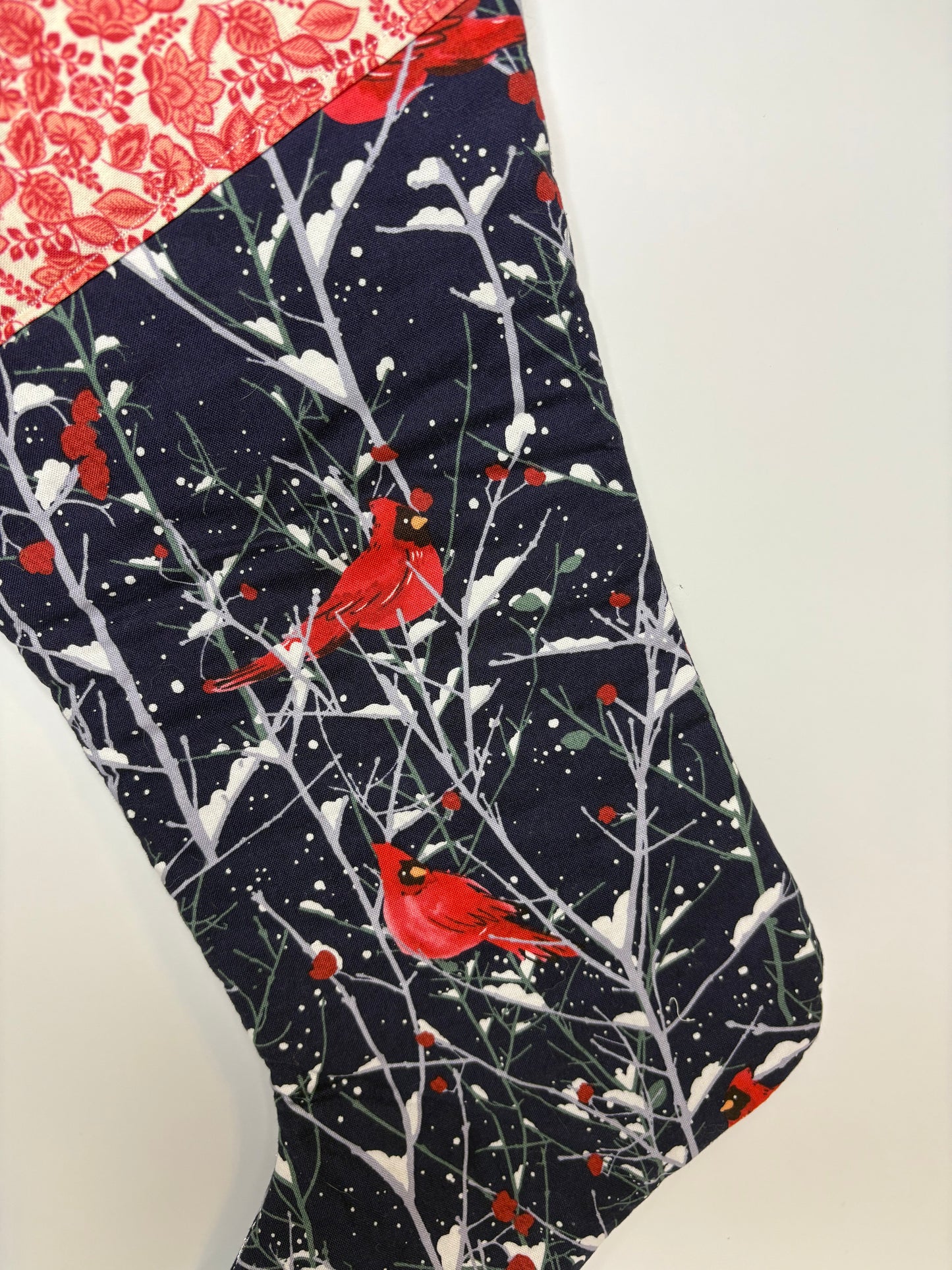 Christmas Cardinal Stocking