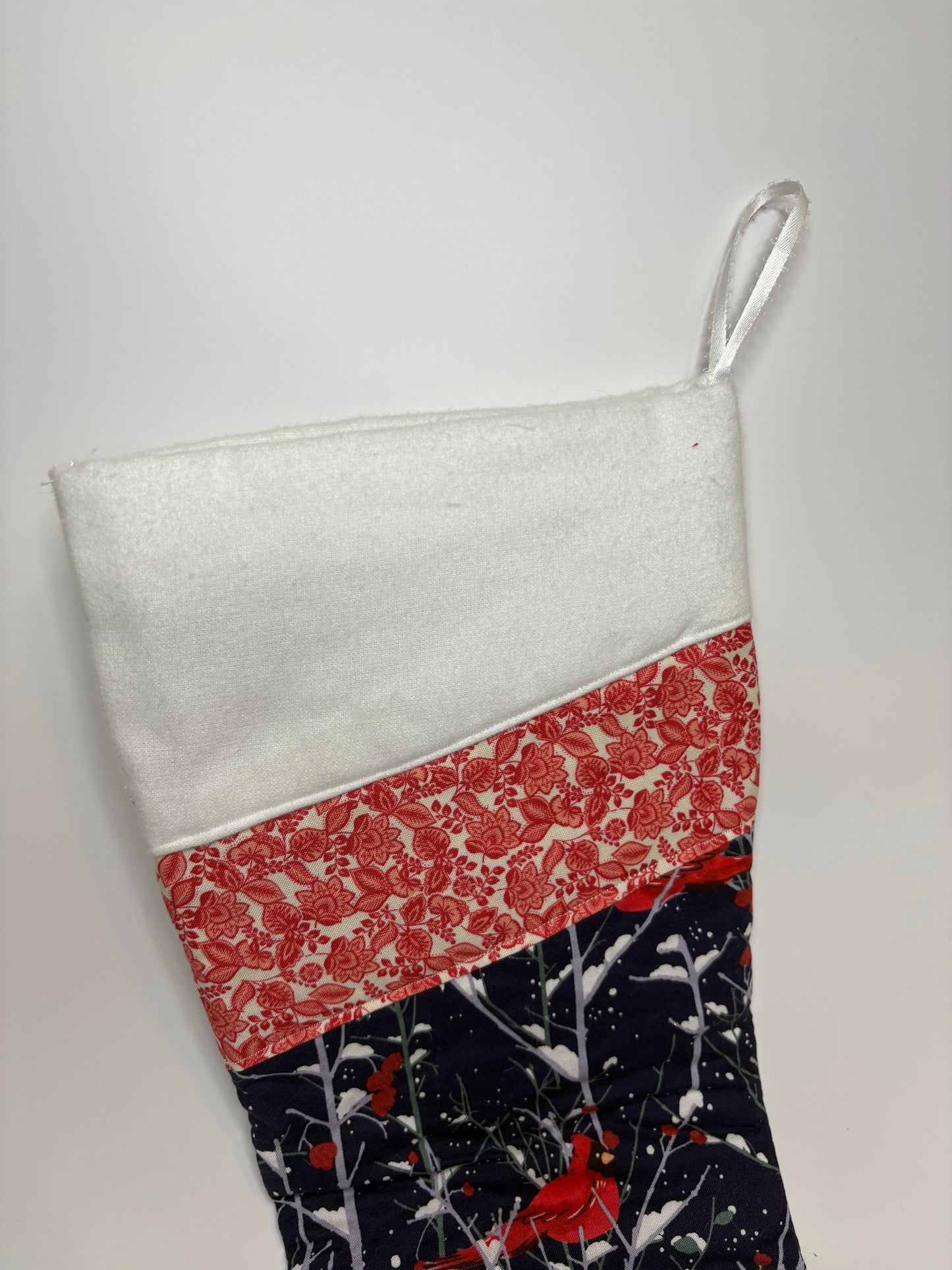 Christmas Cardinal Stocking