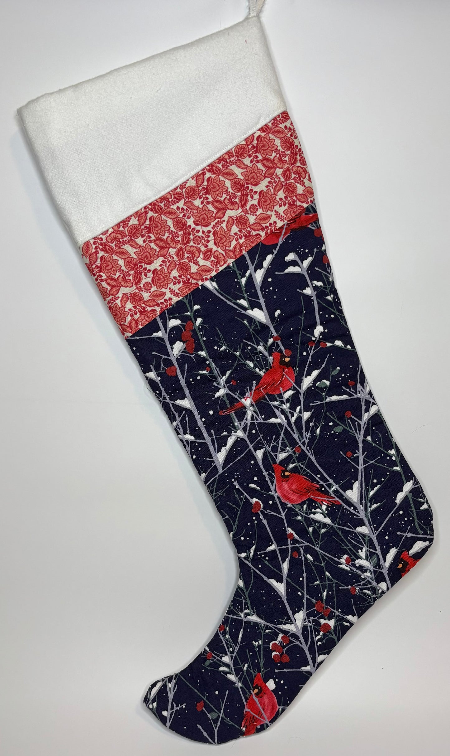 Christmas Cardinal Stocking