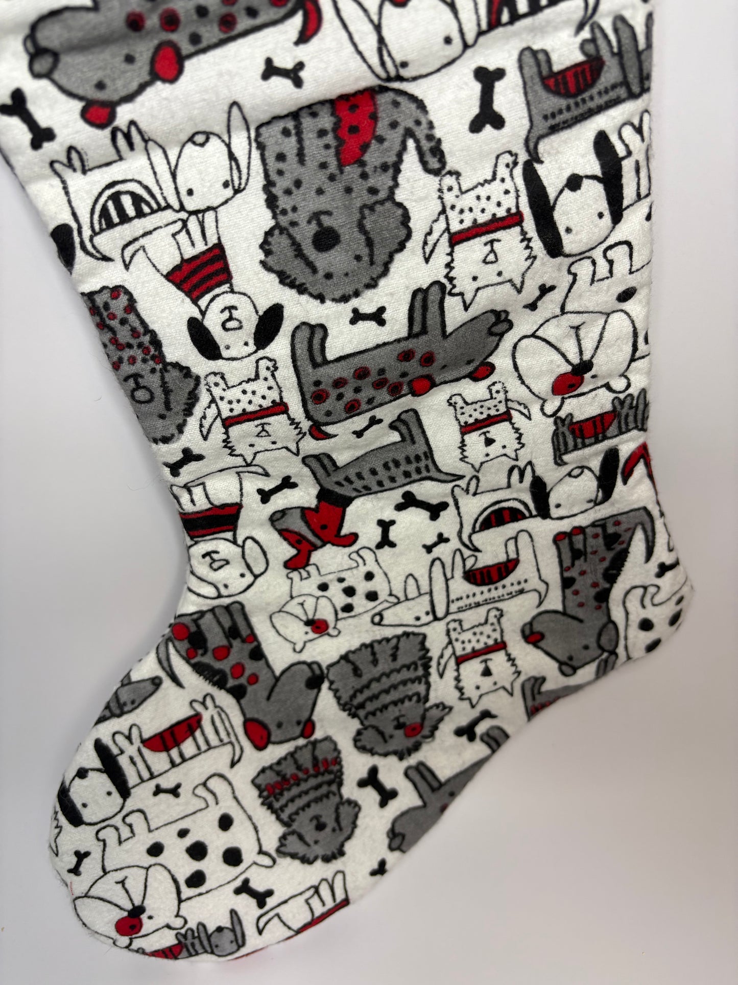 Greyscale Pups Stocking